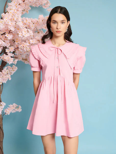 Flutter Pleat Mini Dress | Sister Jane (UK)