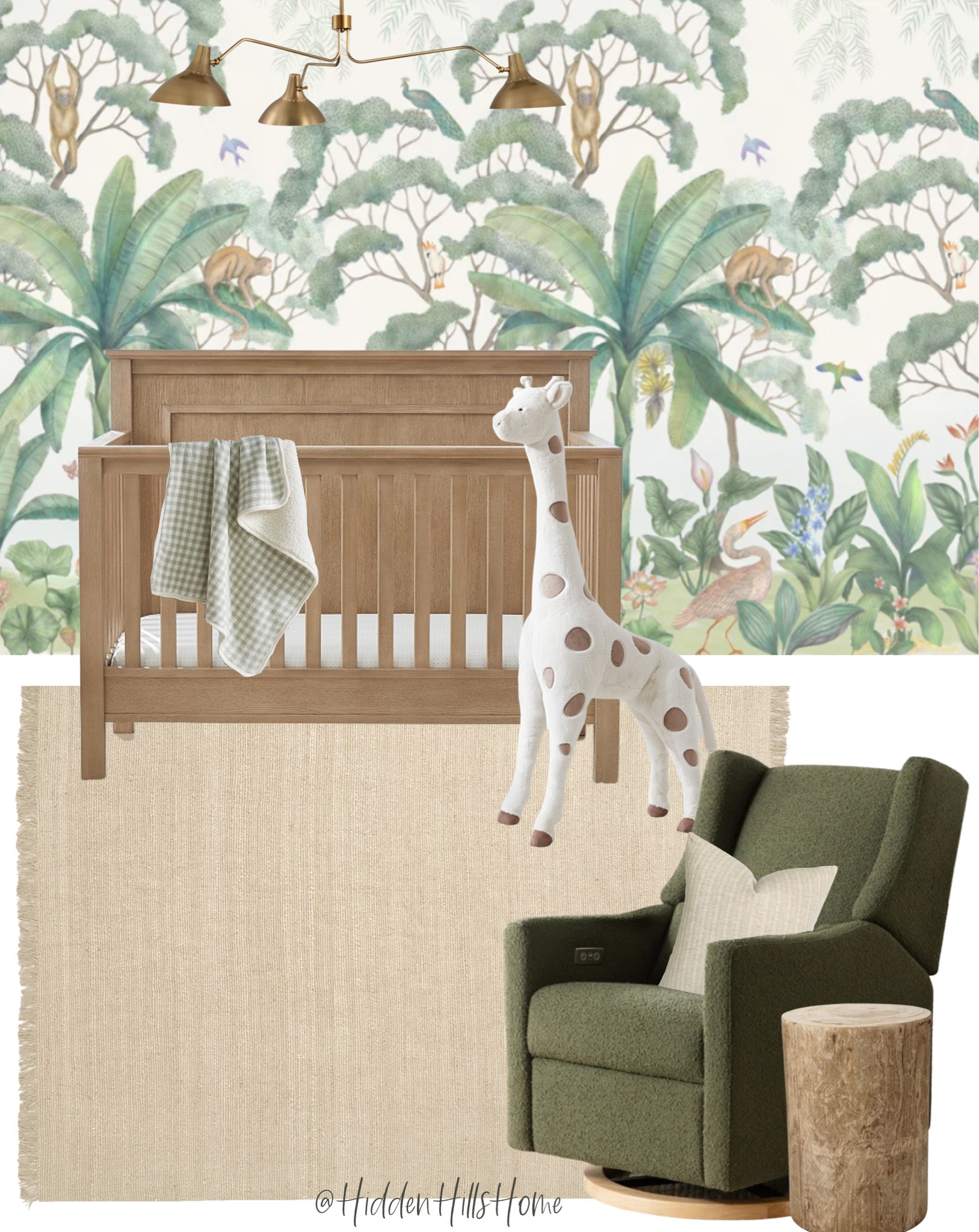 Nursery decor, jungle themed nursery, cute nursery decor ideas, crib, rocker, glider, nursery mood board, gender neutral nursery #nursery #baby

#LTKfamily #LTKhome #LTKbaby