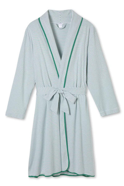 Pima Robe in Classic Green | LAKE Pajamas