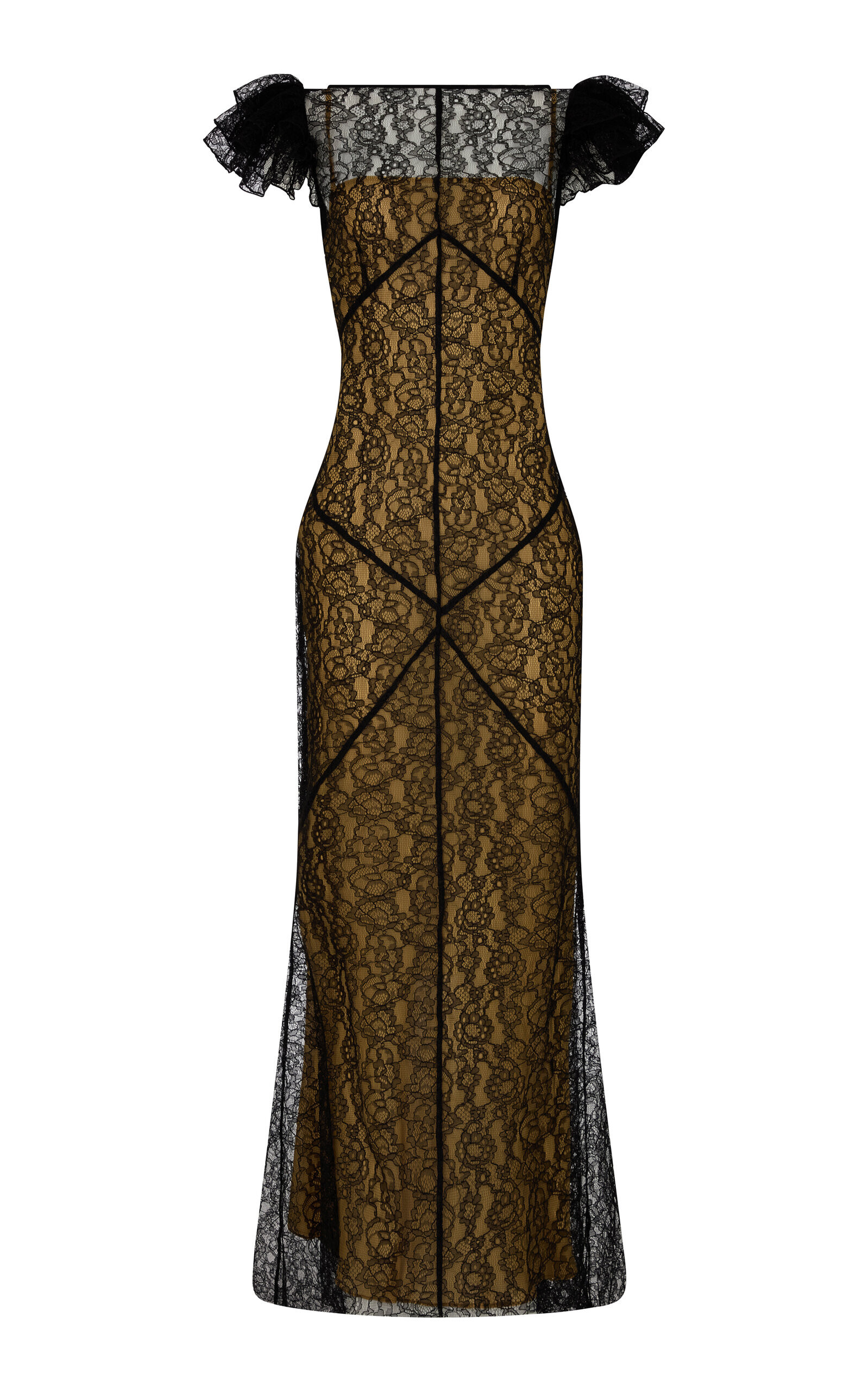 De La Vali - Nephele Lace Gown - Black - UK 4 - Moda Operandi | Moda Operandi (Global)