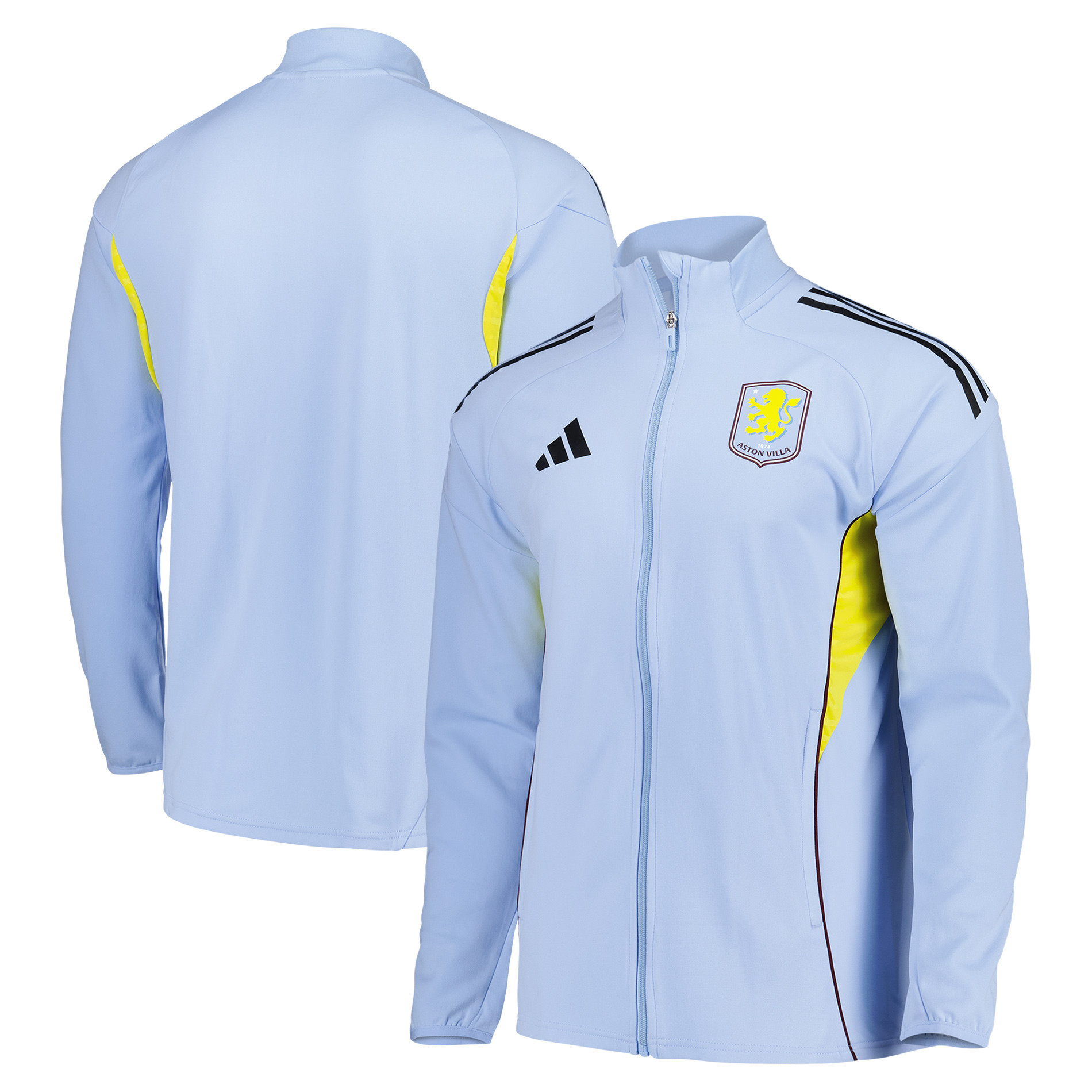 Aston Villa adidas Trainingsjacke – Hellblau | Fanatics