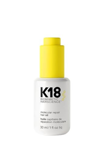 K18 Molecular Repair Hair Oil, Weightless Oil for Stronger, Healthier Hair, Suitable For All Hair Types, 1 Fl Oz | Amazon (US)
