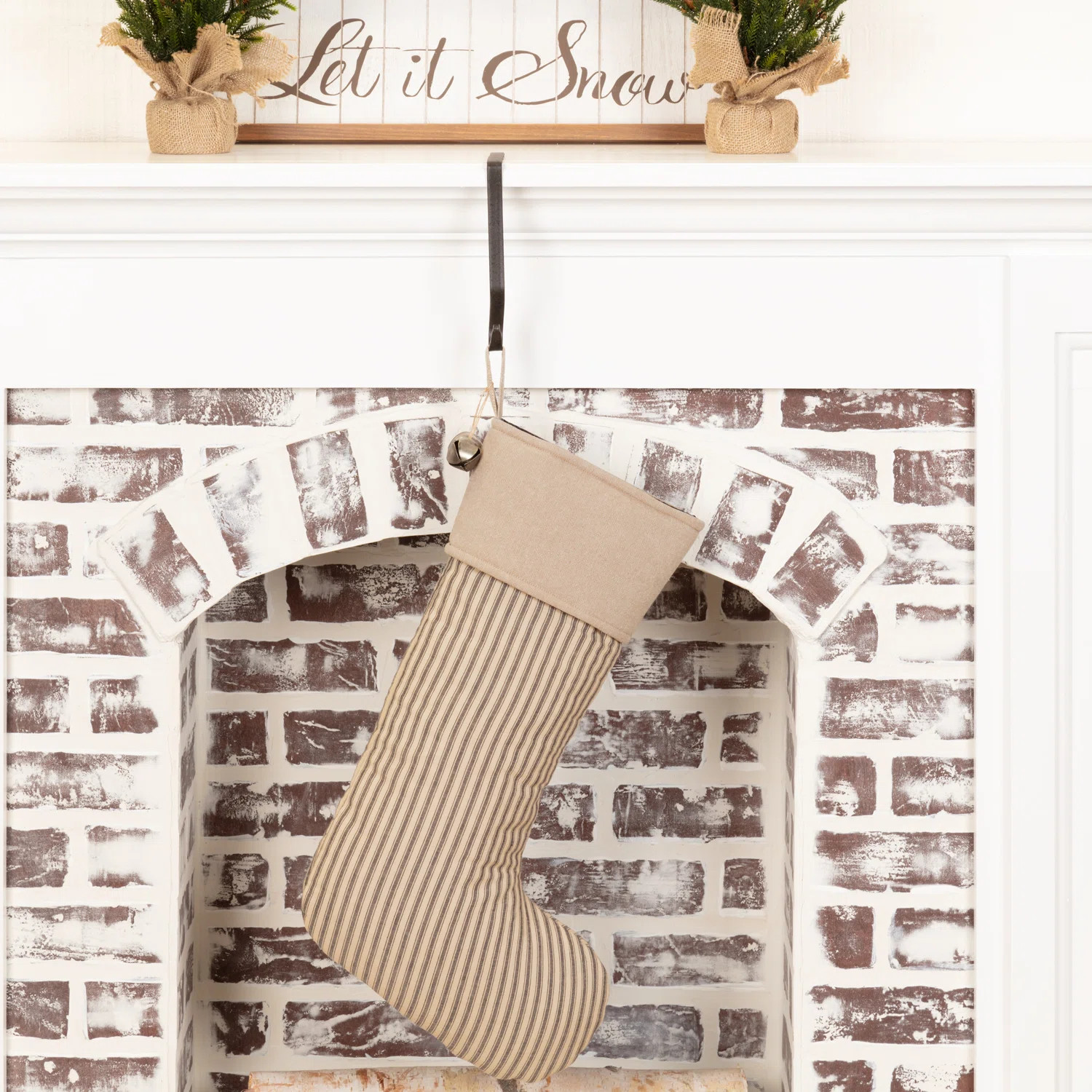 Ticking Stripe Stocking | Wayfair North America