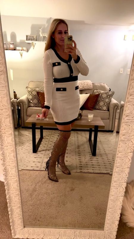 Holiday outfit. Shein. Boots. New Year’s Eve outfit. Holiday dress 

#LTKshoecrush #LTKunder100 #LTKHoliday