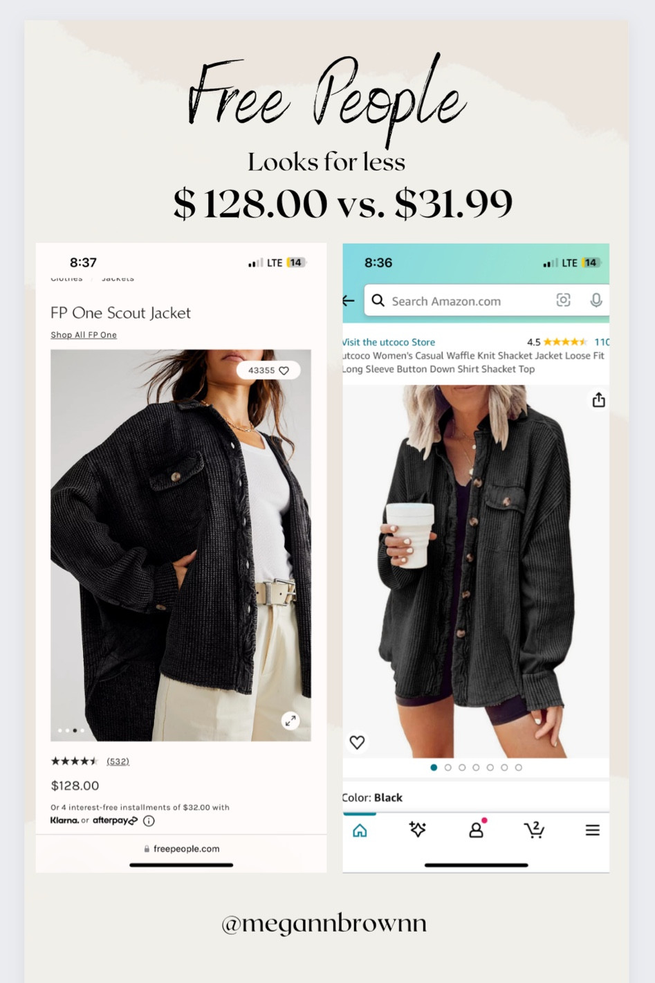 Free people for less finds - original post on my TikTok! 

#LTKfindsunder50 #LTKSpringSale #LTKsalealert