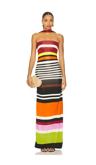 Cala de la Cruz Ornella Dress in AgaveBW in Black, Red, White. - size XS | Revolve Clothing (Global)