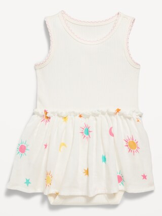 Sleeveless Ribbed Bodysuit Dress for Baby | Old Navy (US)