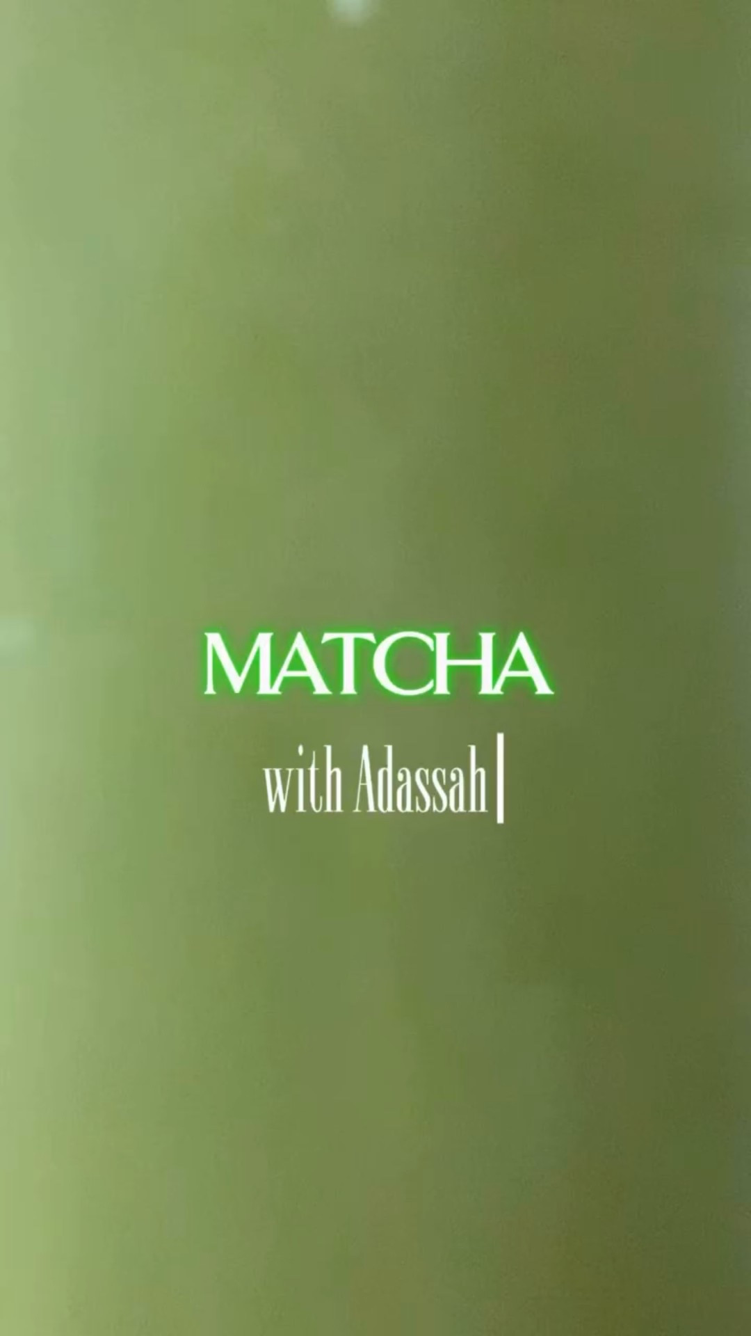 Welcome to Matcha with Adassah Ep. 1 … Starting over softly 🍵

#sheisroyalty #growingandglowingroyally #matchawithAdassah #matchamami #personaldevelopment