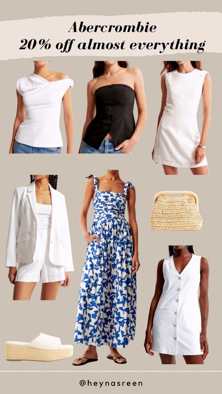 Abercrombie has so many great linen pieces and dresses for summer on sale right now for 20% off. 

#LTKSummerSales