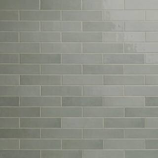 Lakeview Jade Glossy Jade Ceramic Subway Tile 3 in. x 12 in., Wall (5.5 sq. ft./Case) | The Home Depot