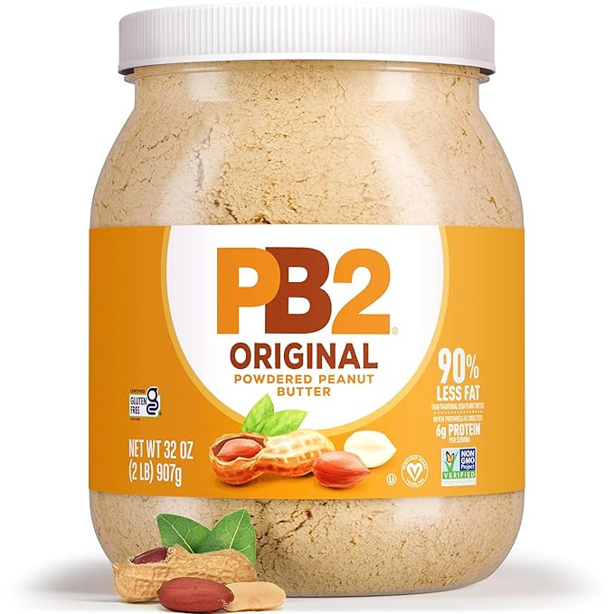 PB2 Powdered Peanut Butter Powder | 2LB Jar | Certified Gluten Free, Low-Carb, Keto Diet Friendly... | Amazon (US)
