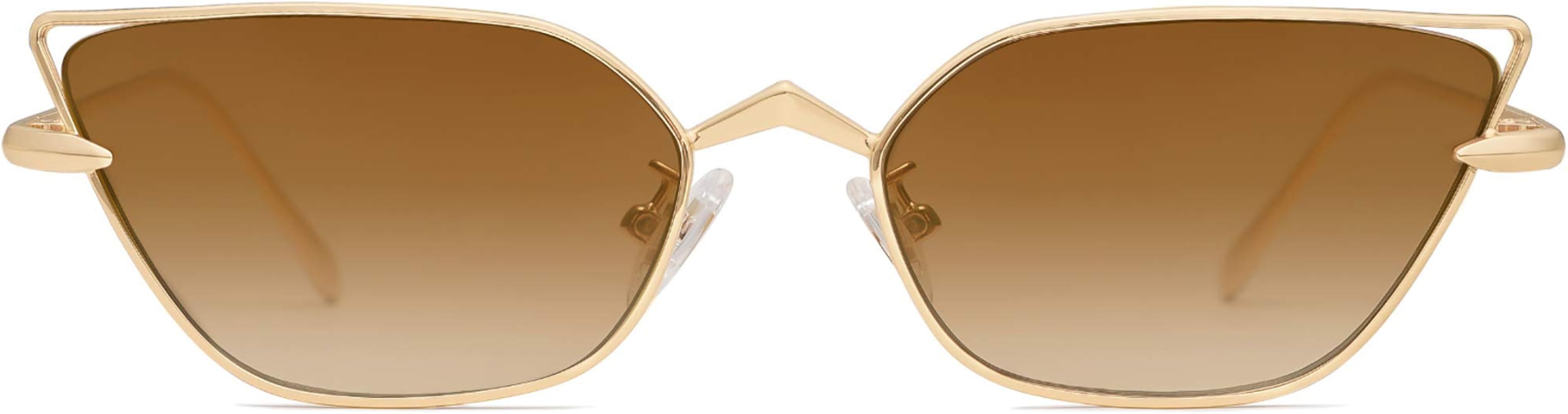 SOJOS Trendy Small Cateye Sunglasses Designer Sunnies Fun Glasses FIRE SJ1127 | Amazon (US)