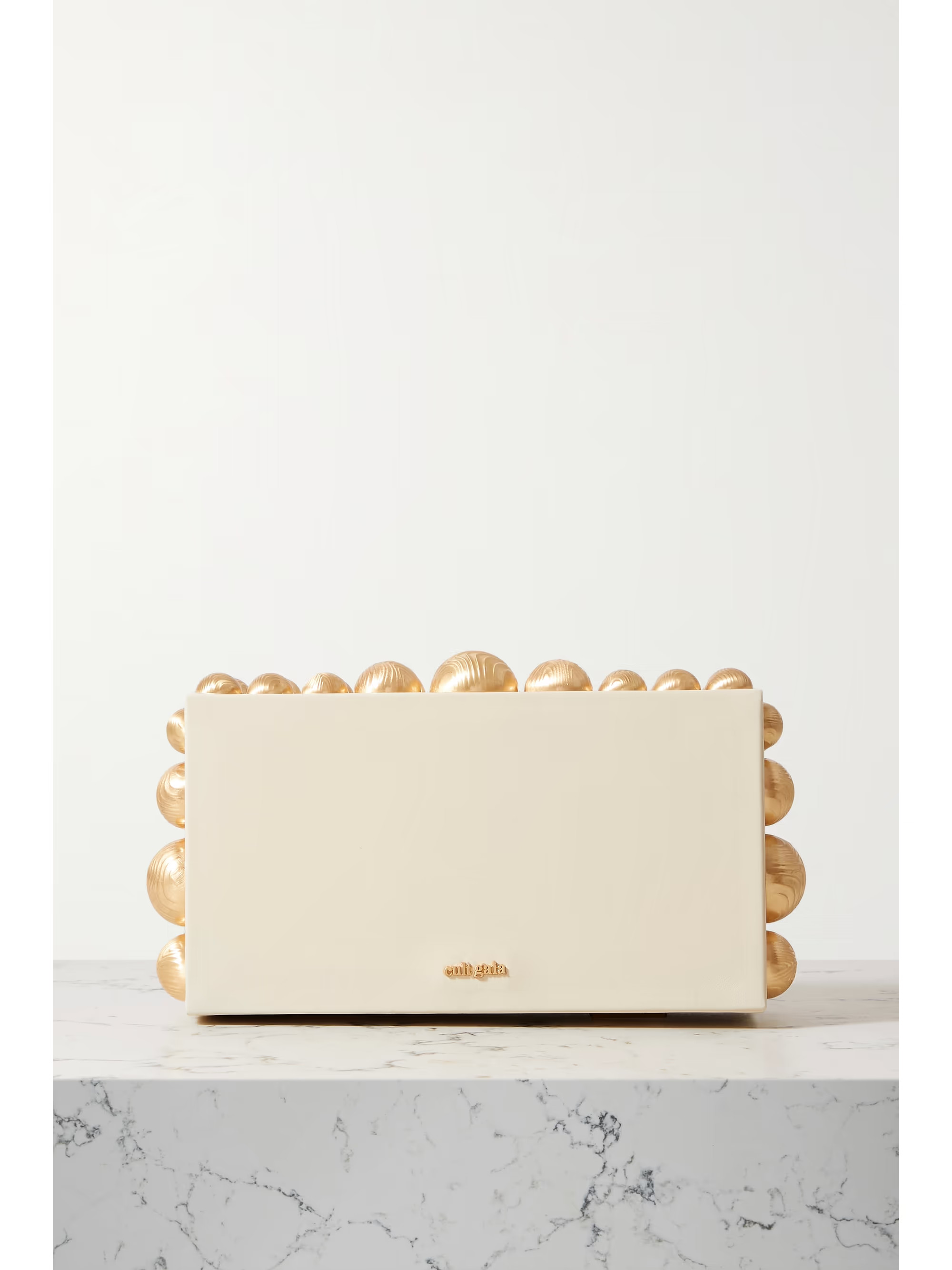 Yadira embellished leather clutch | NET-A-PORTER APAC
