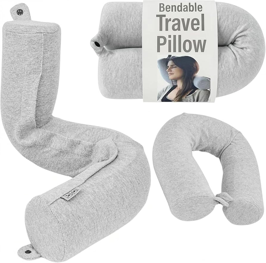 Dot&Dot Twist Memory Foam Travel Pillow for Airplanes - Travel Neck Pillow for Sleeping - Airplan... | Amazon (US)