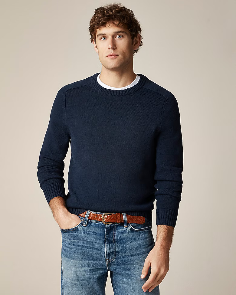 Heritage cotton crewneck sweater | J. Crew US