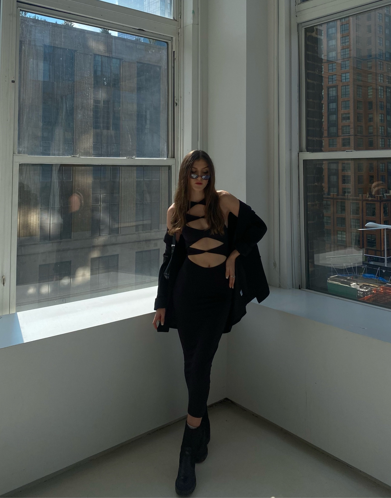 Chloe Cut Out Maxi Dress - Black