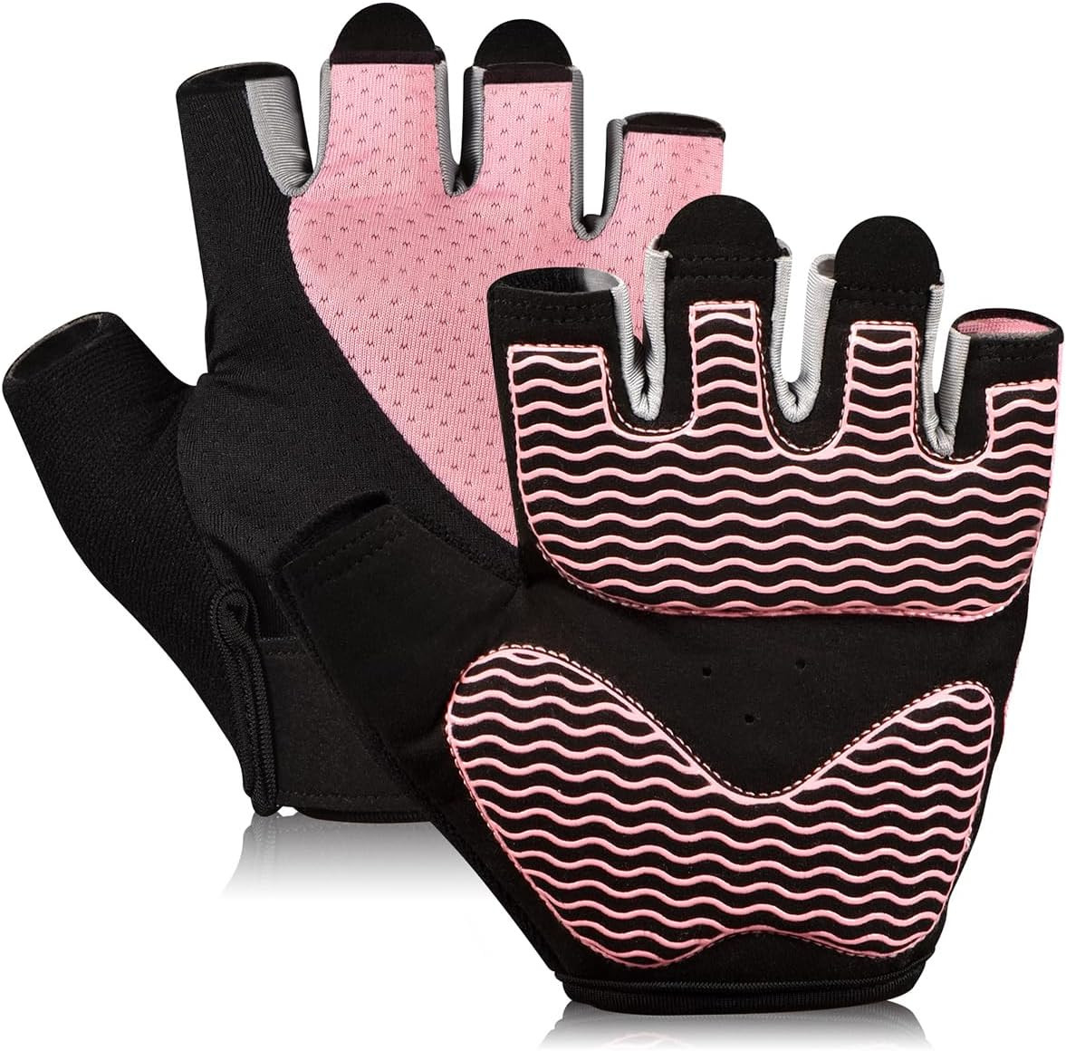 sunnex Workout Gloves for Women - Breathable Weight Lifting Gloves with Non-Slip Silicone Padding, Fingerless Gym Gloves for Cycling, Rowing, Pull Ups & Training (4 Sizes) | Amazon (US)