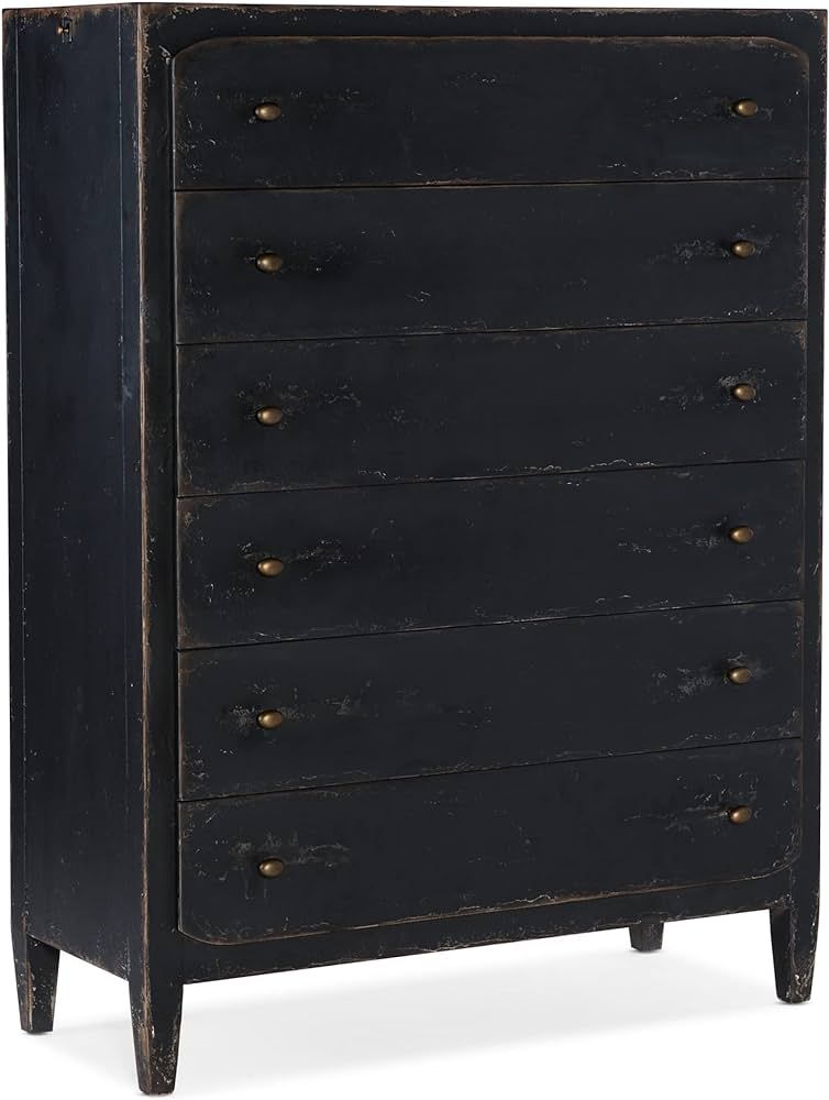Hooker Furniture Bedroom Ciao Bella Six-Drawer Chest- Black | Amazon (US)