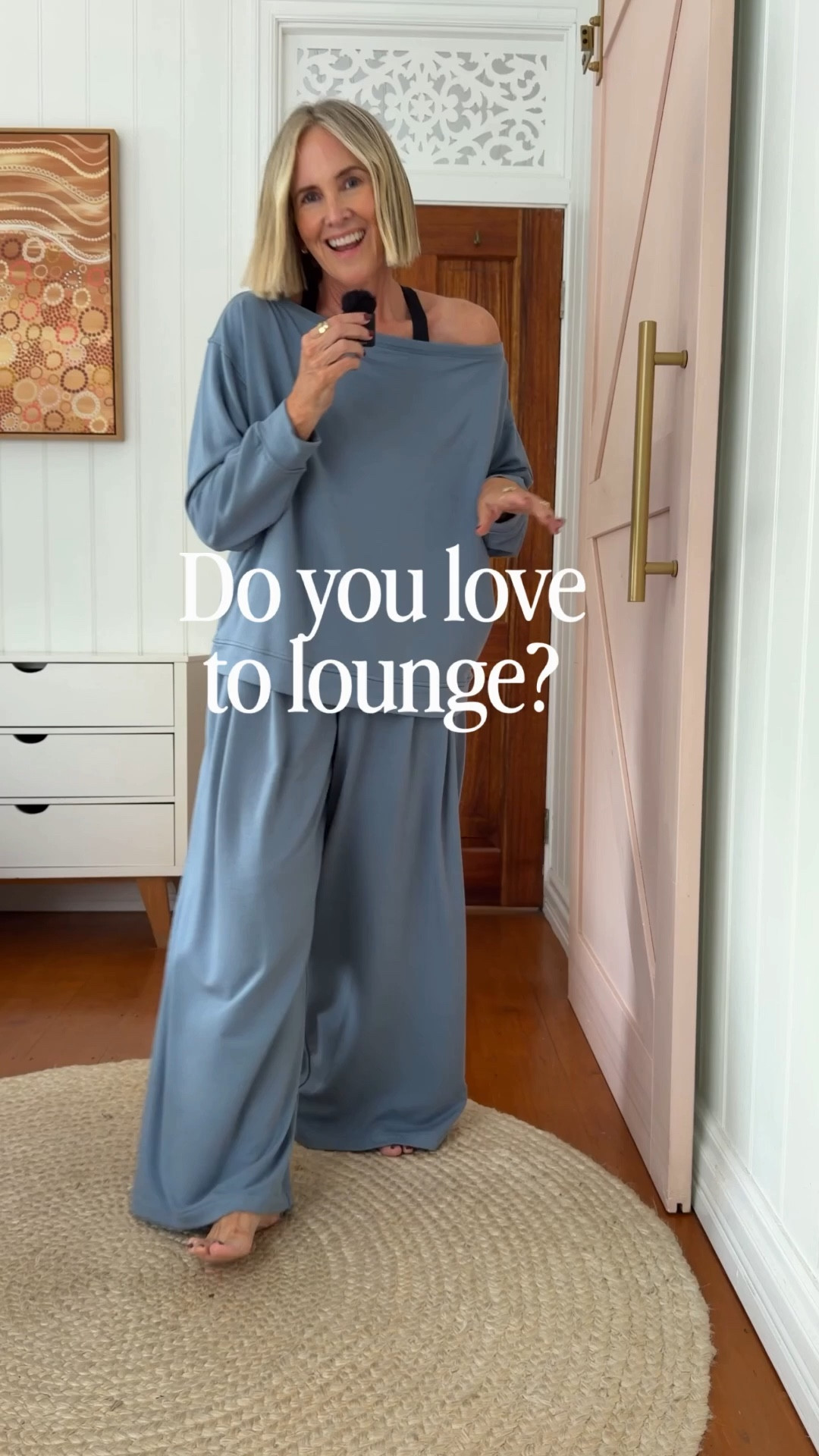 I’m 100% a lady who loves to lounge and this lululemon set is just perfect for doing so.

BeCalm High Rise Pleated Extra Wide Leg Pant (US10/AU14)
BeCalm Oversized Boatneck Long Sleeve Shirt (US8/AU12)
Energy Bra Medium Support Evolve (XL)
All Yours Organic Cotton Crew Neck (US8/AU12)
Fast and Free High-Rise Tight 25" *5 Pocket (US10/AU14)

AD, gifted product, paid partnership
#ltkfitness #ltkaustralia #ltkover50style 