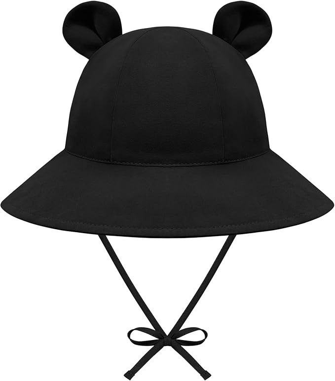 Baby Sun Hat Toddler Hats for Boys Girls Infant Sun Hat Baby Girl Hats with Bear Ears Wide Brim U... | Amazon (US)