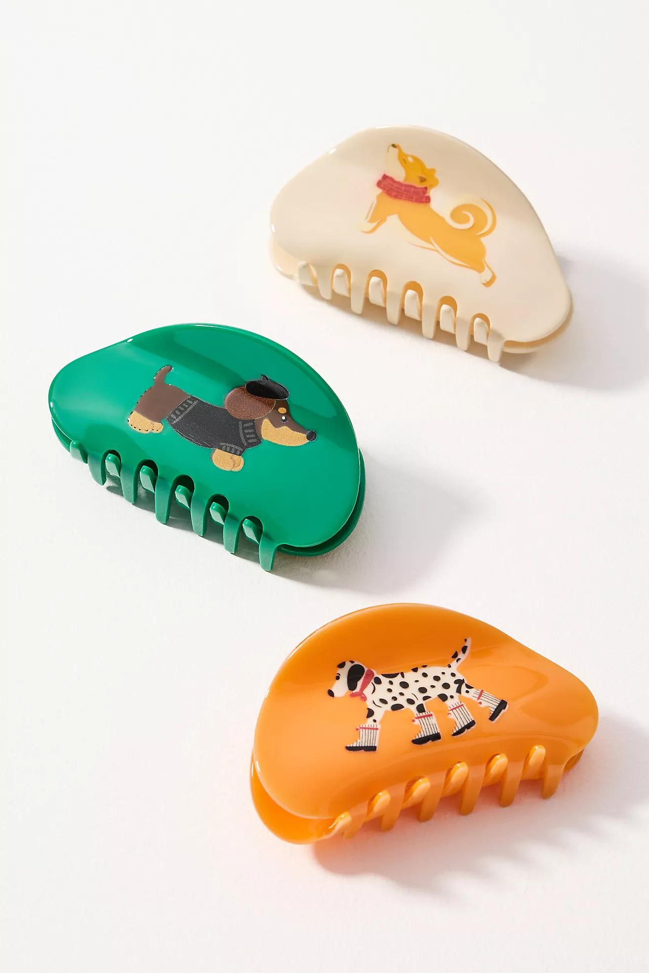 Assorted Icon Hair Claw Clips, Set of 3 | Anthropologie (US)