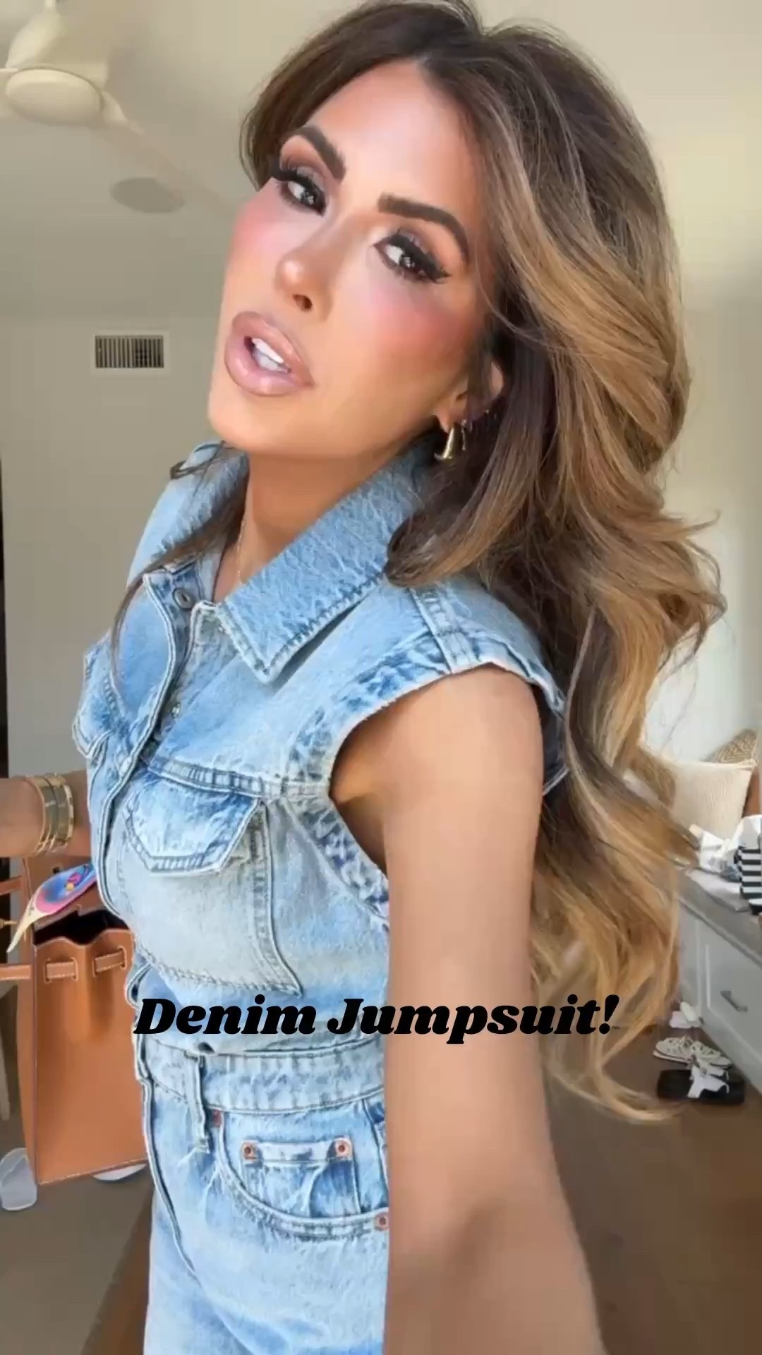 Wearing a size small in this denim jumpsuit from Revolve! Travel outfit, Vacation outfit, Denim outfit

#LTKSeasonal #LTKStyleTip