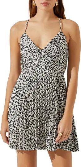 Pleated Tie Back Dress | Nordstrom