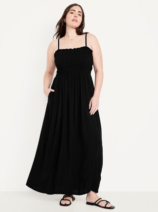 Fit & Flare Sleeveless Maxi Dress | Old Navy (US)
