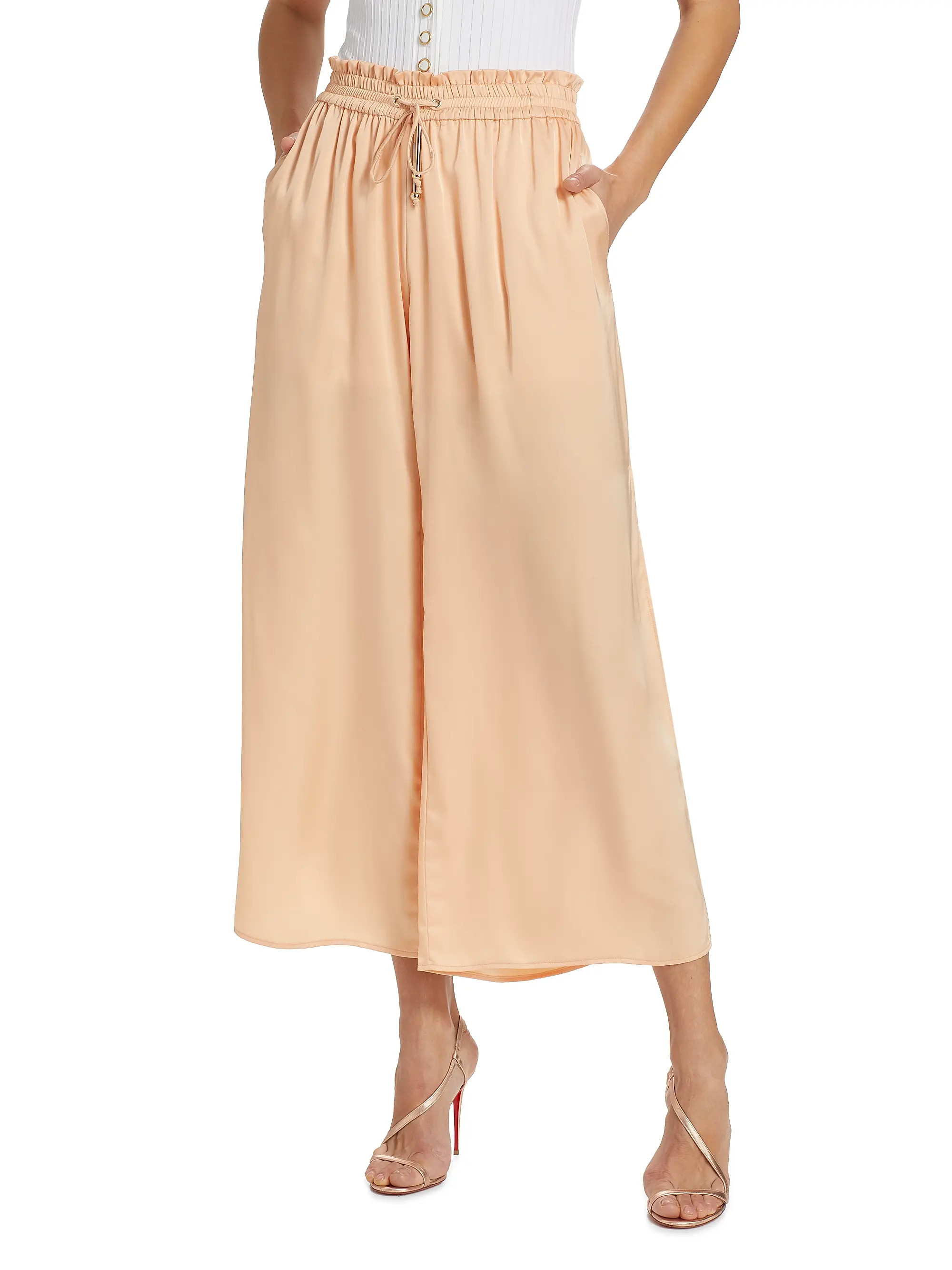 Connie Satin Pants | Saks Fifth Avenue