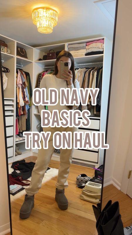 Old Navy Basics Try On Haul 🫶🏼 
I ordered a M in everything and it fits true to size!!

#LTKunder100 #LTKunder50 #LTKstyletip