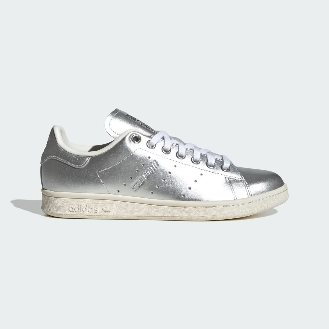 adidas Stan Smith Shoes Silver Metallic 8.5 Womens | adidas (US)