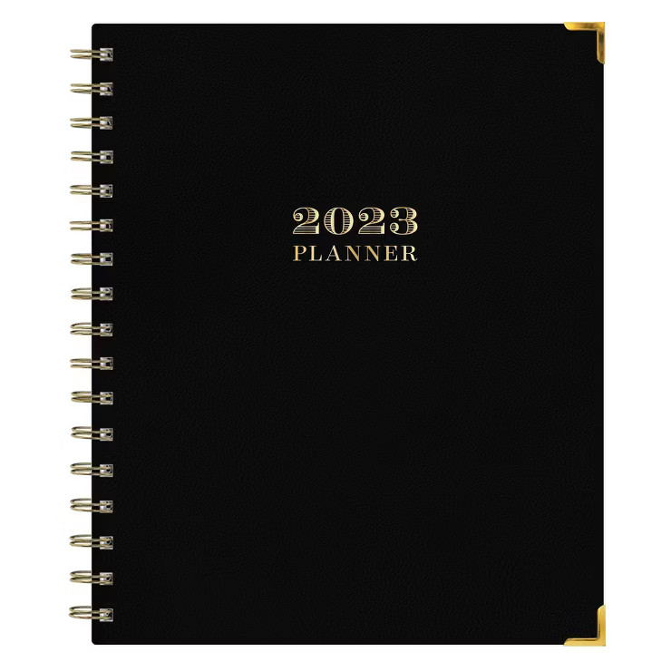 2023 Planner Weekly/Monthly 7"x9" Black - Day Designer | Target