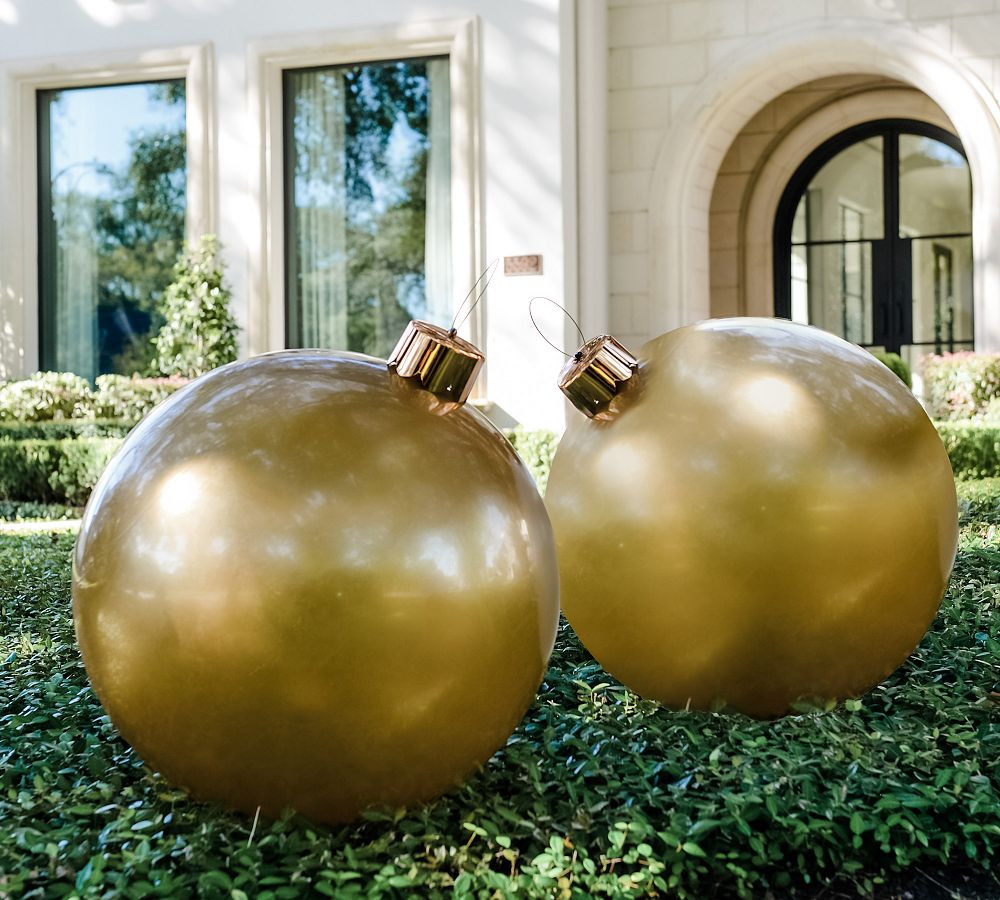 Festive Red, Gold & Green Decorative Holiballs | Pottery Barn (US)