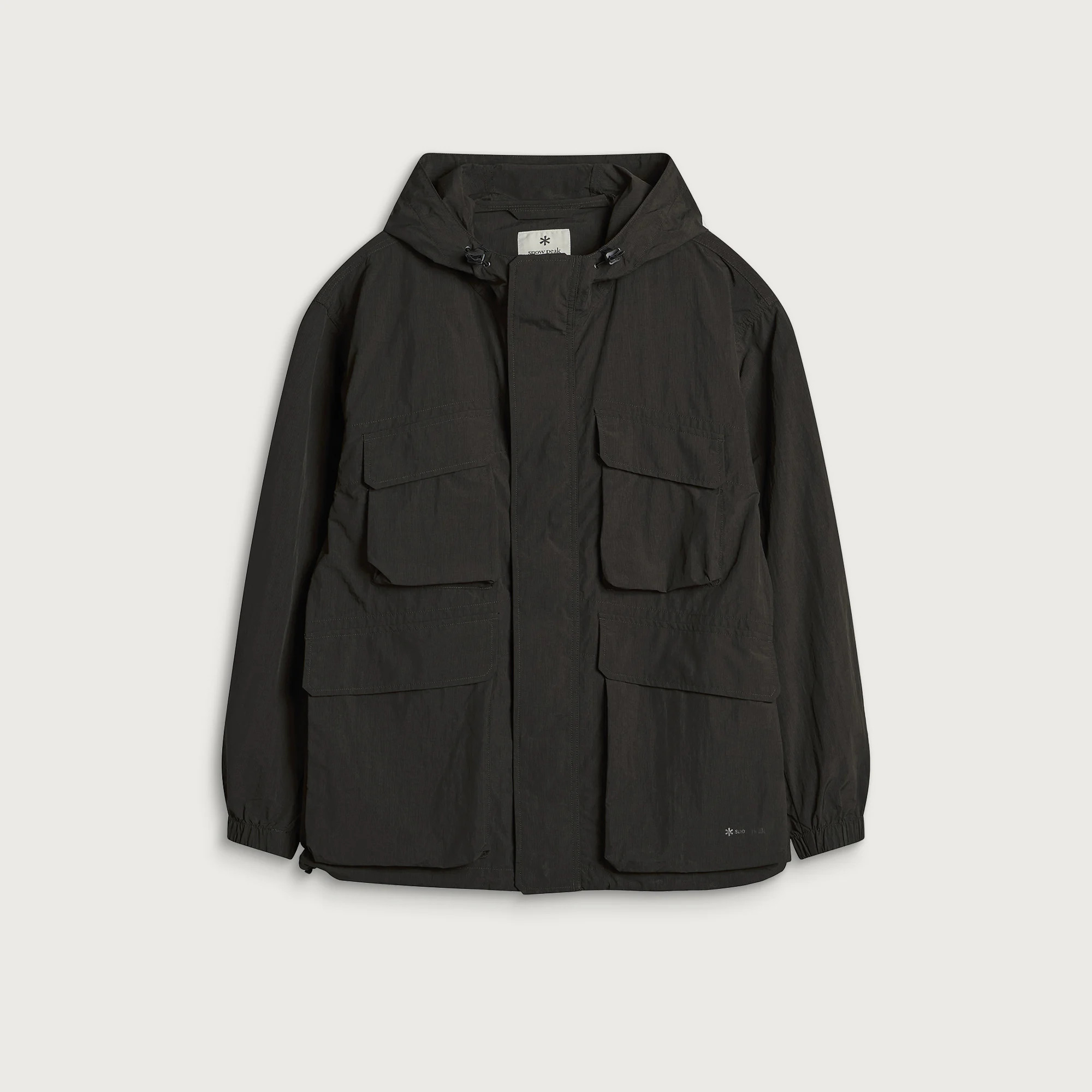 Snow Peak Men's Nylon Double Rip Jacket in Black, Size Large | END. Clothing