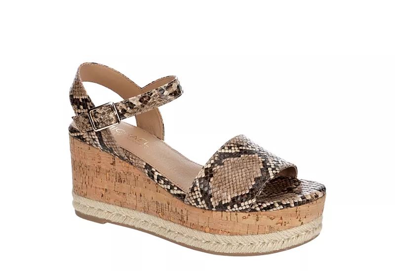 SNAKE MICHAEL BY MICHAEL SHANNON Womens Kaitlin Wedge Sandal | Rack Room Shoes