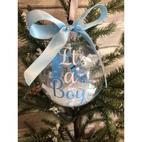 It's A Boy Pregnancy Announcement Ornament, Christmas Announcement, Annoucement Idea, Gender Reveal  | Etsy (US)