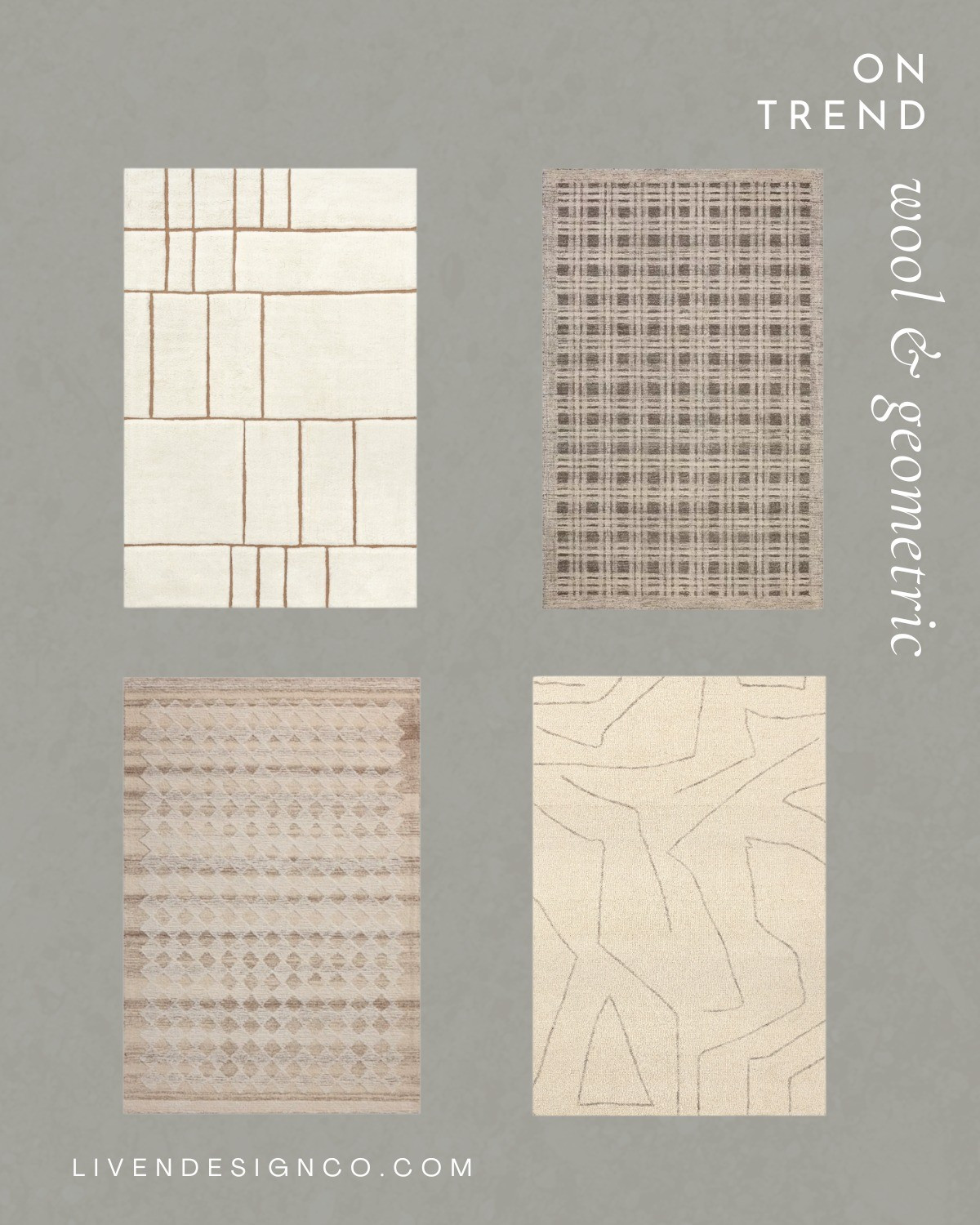 Wool geometric rug. Neutral rug.  Home decor

#LTKSeasonal #LTKSaleAlert #LTKHome