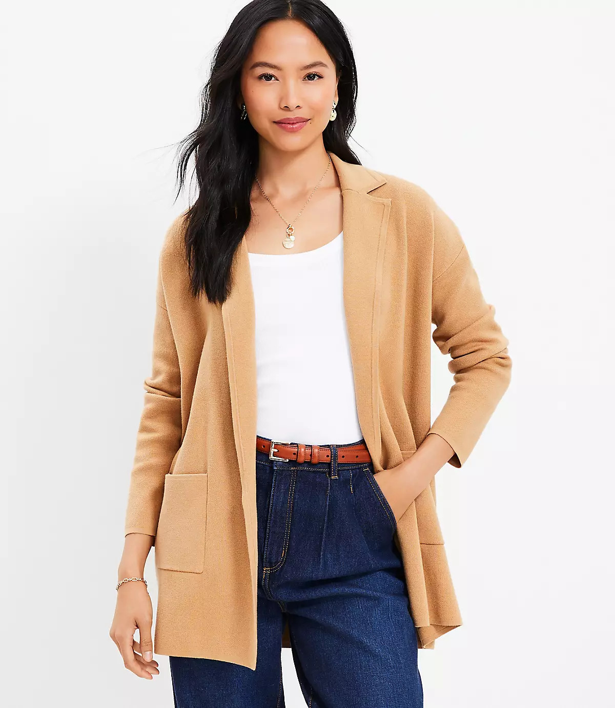 Relaxed Pocket Sweater Blazer | LOFT