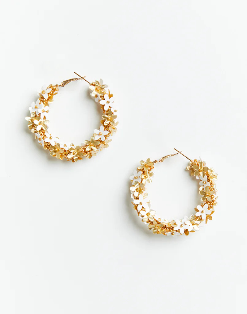 Fabulous Floral Hoop Earrings | Mestiza New York