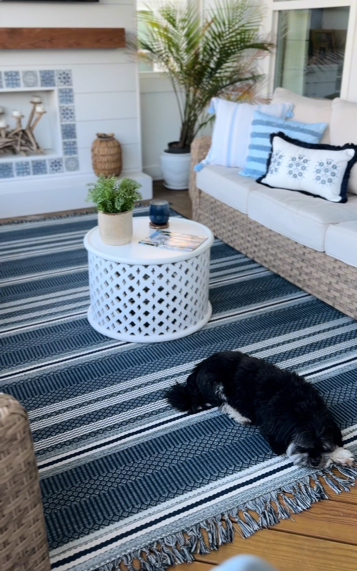 Coastal Grandmillennial patio set
Pottery Barn 
Serena & Lily 
Walmart 
River Oaks Better Homes & Gardens Swivel Chairs
Blue and white porch patio screen room sunroomm

#LTKSaleAlert #LTKHome