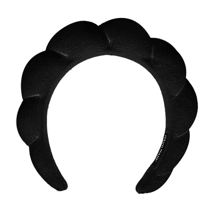 Women's Spa Headband, Headband for Washing Face, Makeup Removal, Shower, Skincare (Black, 1 Count... | Amazon (US)