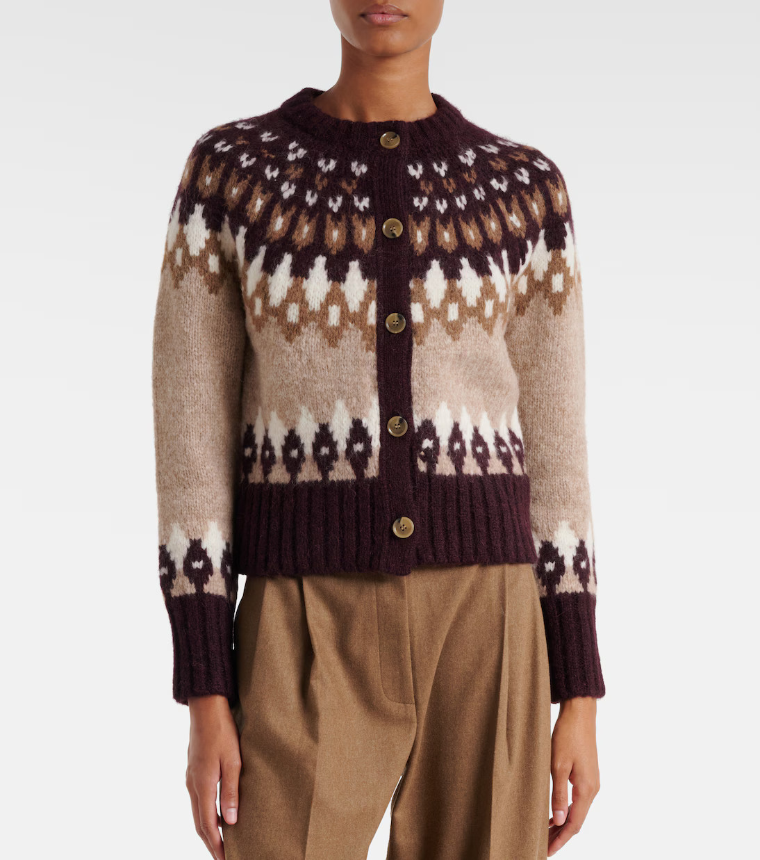 Christina Fair Isle alpaca-blend cardigan | Mytheresa (US/CA)