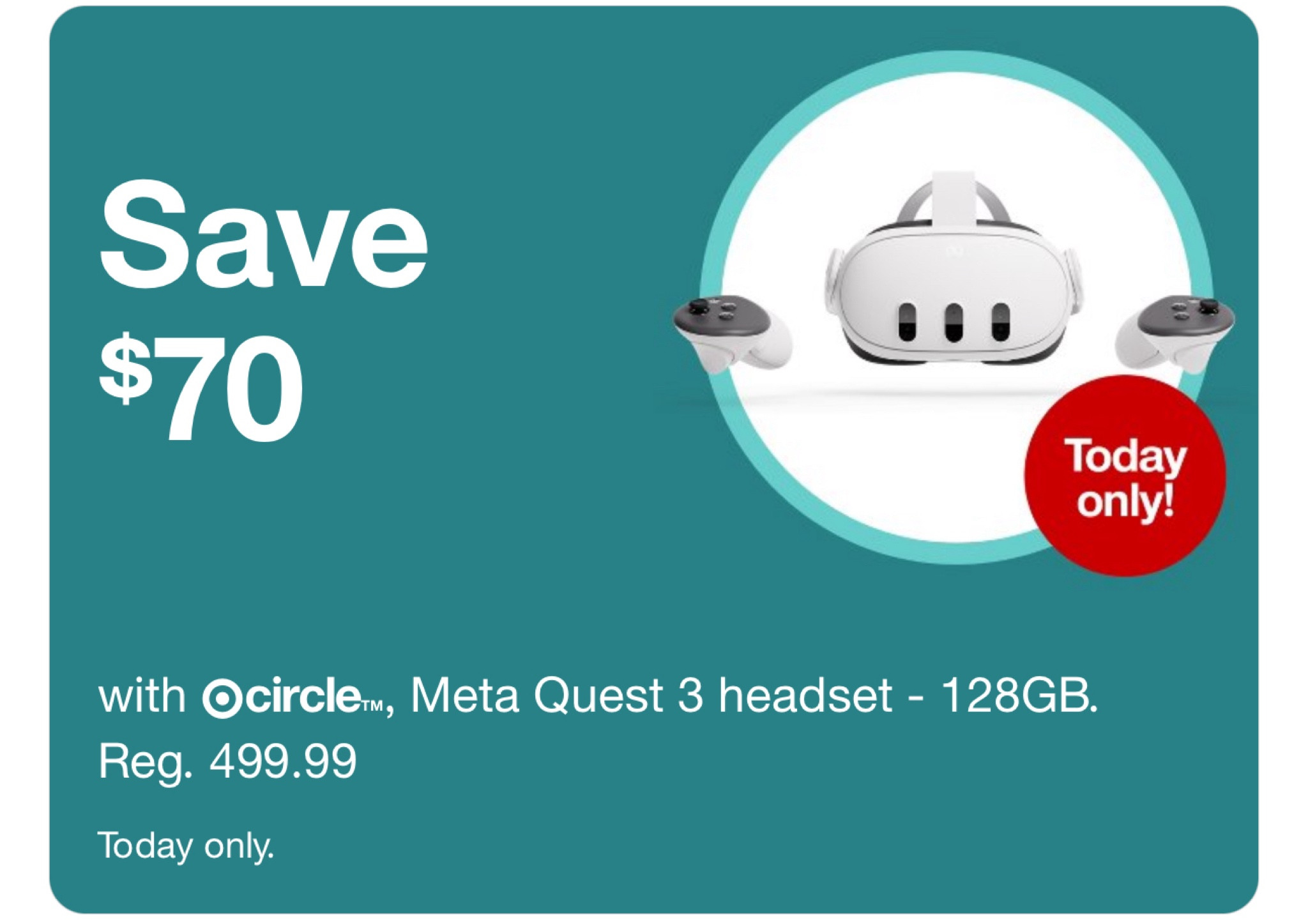 Today’s Target Circle Deal of the Day, $70 off Meta Quest 3 Headset! 

#LTKFamily #LTKSummerSales #LTKxNSale