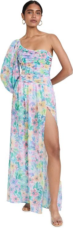 For Love & Lemons Women's Blaire One Shoulder Maxi Dress | Amazon (US)