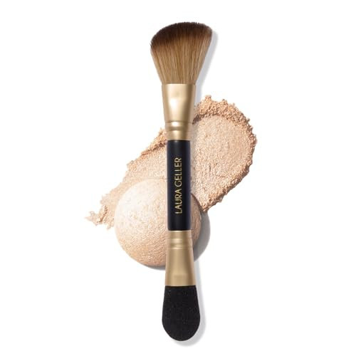 LAURA GELLER NEW YORK Cosmetic Professional Makeup Brushes - Cruelty-Free - 10 Dual-Ended Highlighter Brush | Amazon (US)