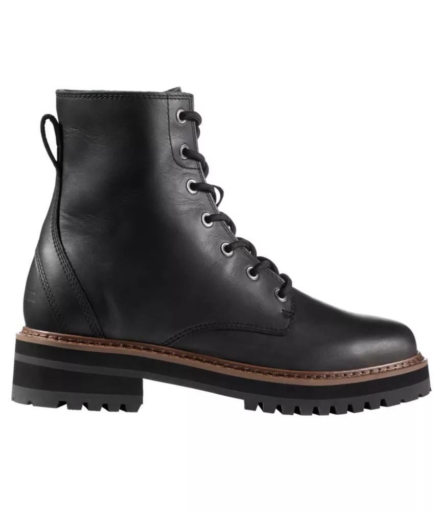 Women's Camden Hills Boots, Lace-Up Black 7.5(B), Leather/Rubber/Metal L. L.Bean | L.L. Bean