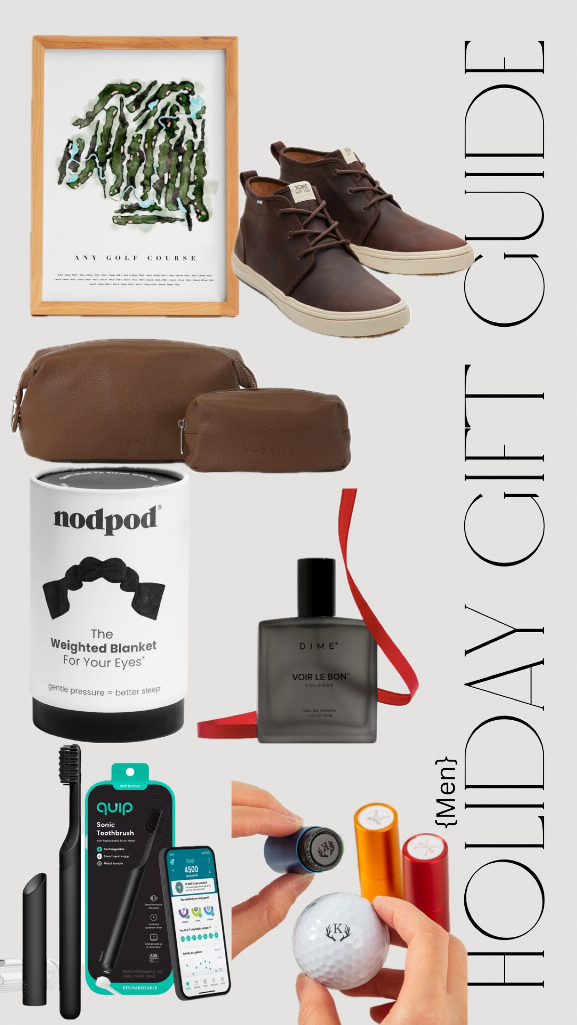 For Him gift guide the only thing I can’t link is DIME cologne but it’s worth mentioning because it has clean ingredients! 


Golfer | Christmas list | gift ideas | nodpod | quip electric toothbrush | 

#LTKGiftGuide #LTKFindsUnder50 #LTKHoliday