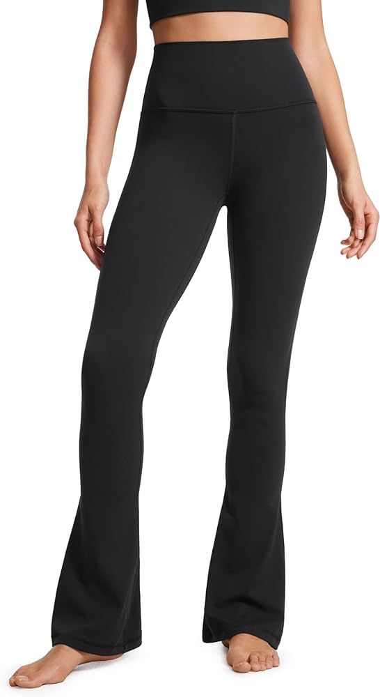 CRZ YOGA Butterluxe High Waist Mini Flared Leggings for Women 31.5" - Bootcut Yoga Pants with Poc... | Amazon (US)