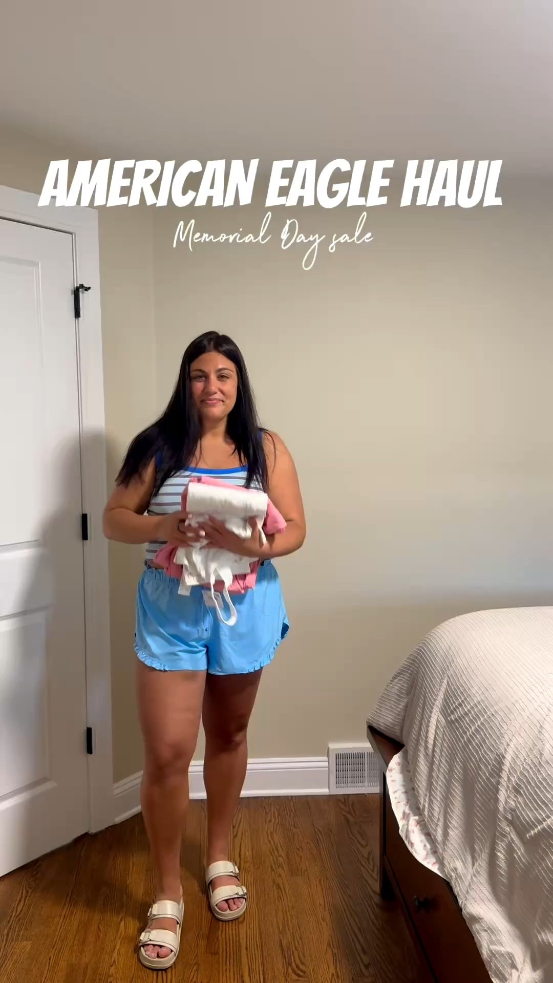 Size large in jumpsuit, jeans, and tank. Medium in shirt

#LTKMidsize #LTKSaleAlert #LTKvlog