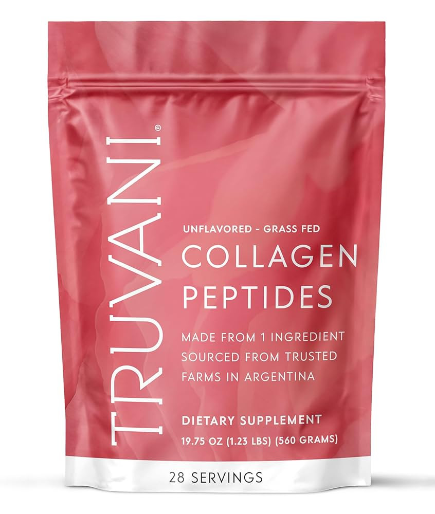 Truvani Hydrolyzed Collagen Peptides | Unflavored | 28 Servings | 20g Grass-Fed Collagen Protein ... | Amazon (US)